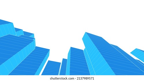 ​abstract architecture 3d illustration background