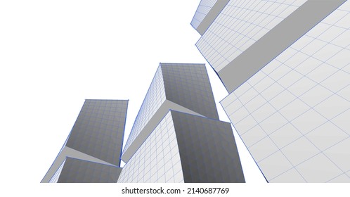 arquitectura abstracta 3d
