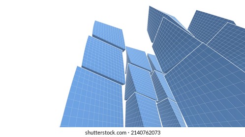 arquitectura abstracta 3d