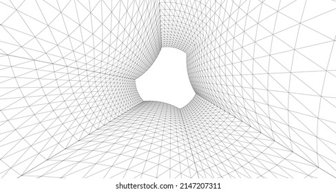 ​​abstract architecture 3d illustration background