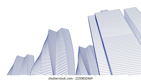 arquitectura abstracta 3d