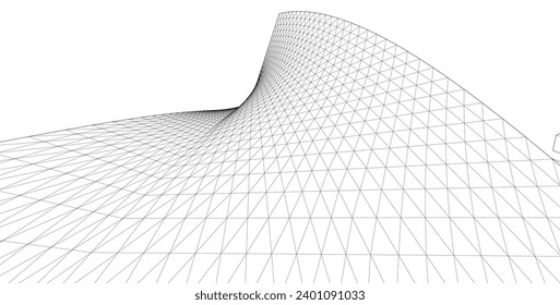 arquitectura abstracta 3d