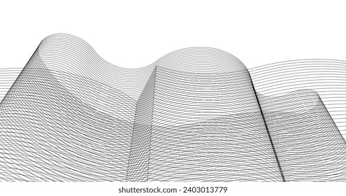 ​​abstract architecture 3d illustration background	