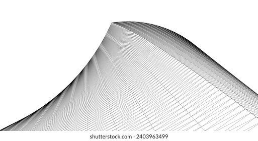​​abstract architecture 3d illustration background