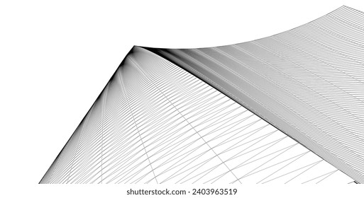​​abstract architecture 3d illustration background