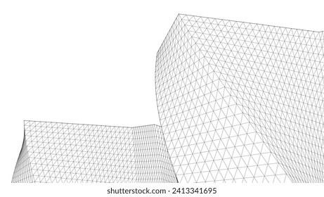 arquitectura abstracta 3d	