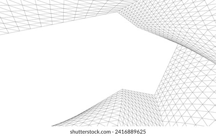 arquitectura abstracta 3d