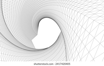 ​​abstract architecture 3d illustration background