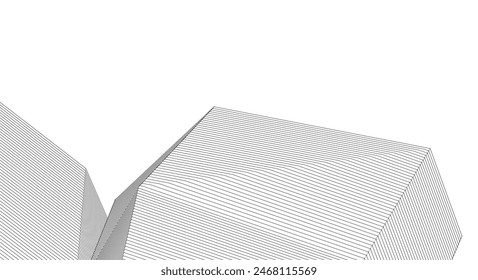 ​​abstract architecture 3d illustration background