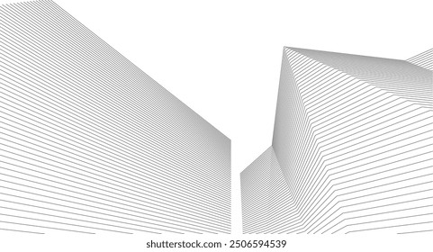 ​​abstract architecture 3d illustration background	