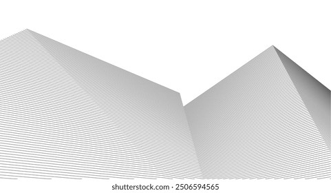 Fondo de ilustración 3D de arquitectura ​​abstracta	
