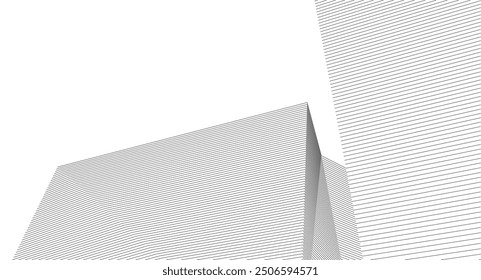 ​​abstract architecture 3d illustration background	