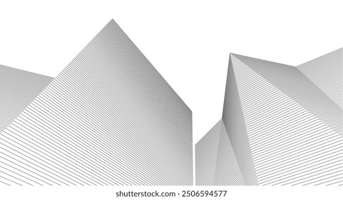 ​​abstract architecture 3d illustration background	