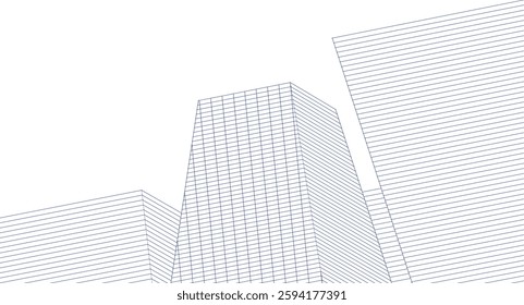 ​​abstract architecture 3d illustration background