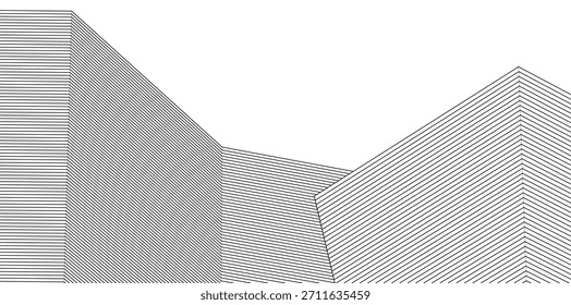 ​ ​arquitetura abstrata 3d ilustração plano de fundo	