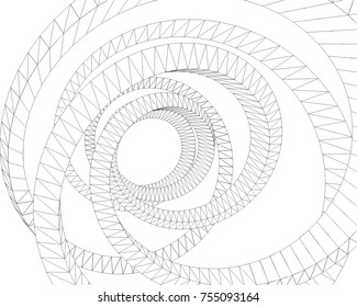 architecture 3d shape