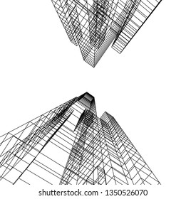 architecture 3d vector