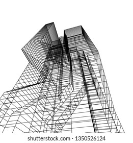 architecture 3d vector