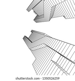 architecture 3d vector