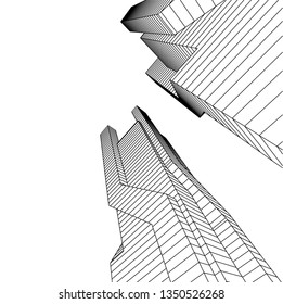 architecture 3d vector