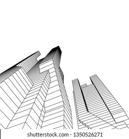 architecture 3d vector