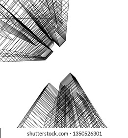 architecture 3d vector