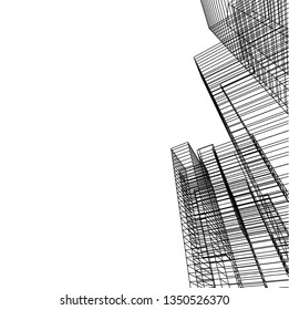 architecture 3d vector