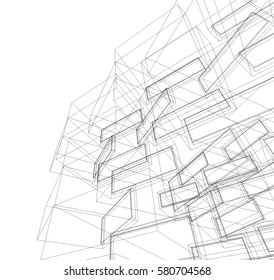 architecture 3d vector