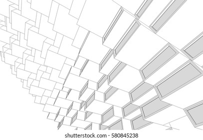 architecture 3d vector