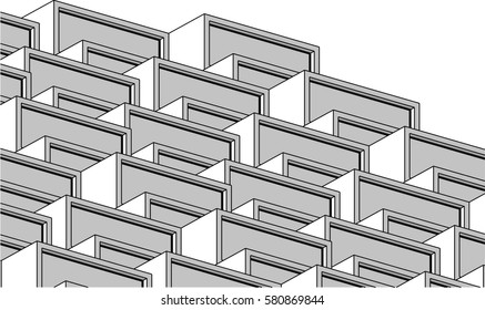 architecture 3d vector