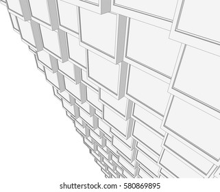 architecture 3d vector