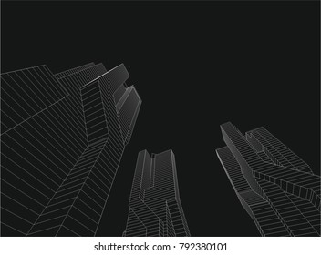 architecture 3d vector