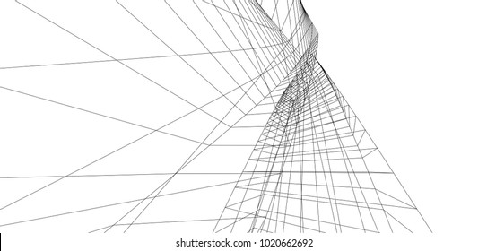architecture 3d view