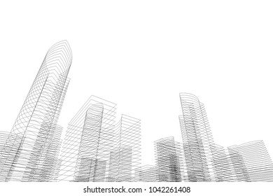 architecture 3d view