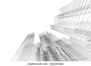 architecture 3d view