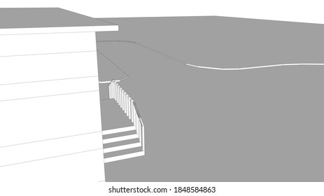 
arquitectura 3.d campos de la escuela de visualización