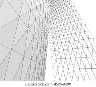 architecture abstract 3d 