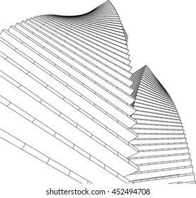 architecture abstract 3d 