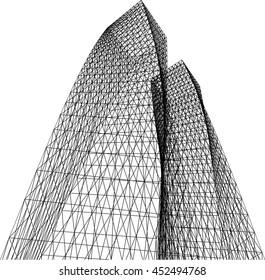 architecture abstract 3d 