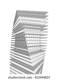 architecture abstract 3d 