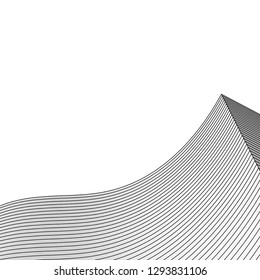 architecture abstract, 3d illustration
