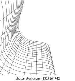 architecture abstract, 3d illustration