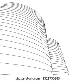 architecture abstract, 3d illustration
