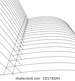 architecture abstract, 3d illustration
