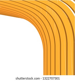 architecture abstract, 3d illustration