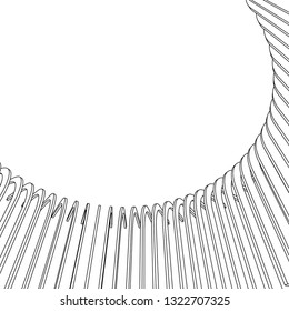 architecture abstract, 3d illustration