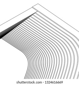 architecture abstract, 3d illustration