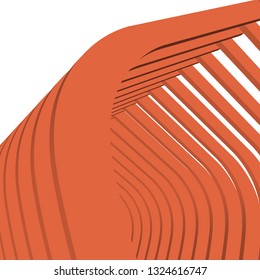 architecture abstract, 3d illustration