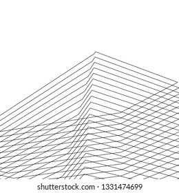 architecture abstract 3d illustration