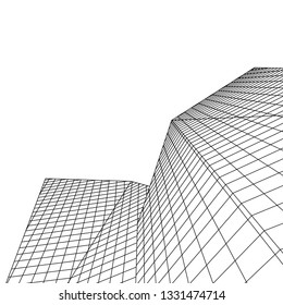 architecture abstract 3d illustration